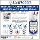 Insecticide fumigène spécial insectes rampants et volants, SOLU